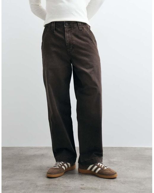 Hollister White Holister Y2k baggy Pants for men