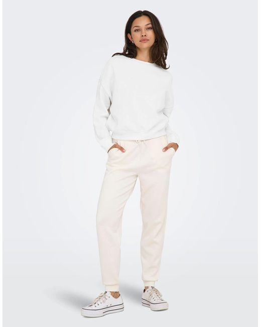 Sweat ONLY en coloris White