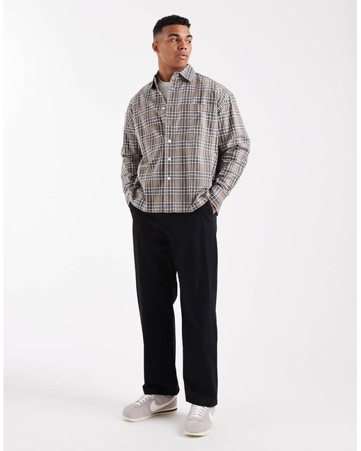 Only & Sons Gray Brushed Shirt for men