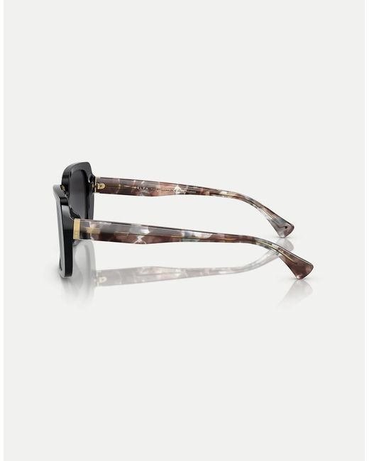 Ralph Black Ra5298U Rectangle Polarised Sunglasses With Lens