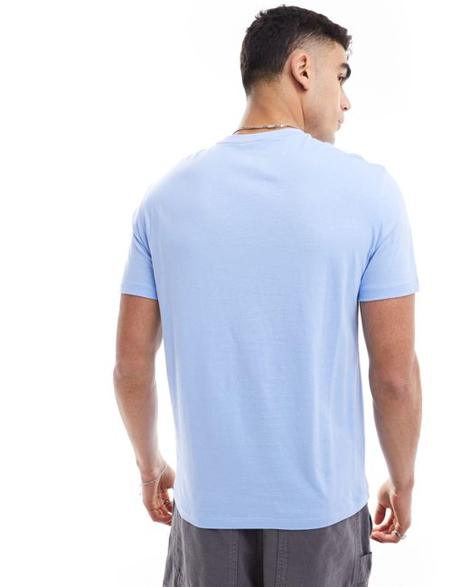 Camiseta con recuadro pequeño del logo Armani Exchange de hombre de color White