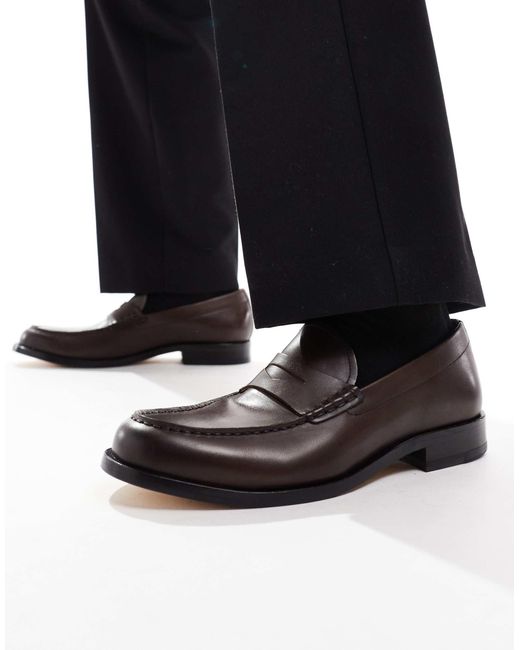 Boss Black Boss Flex Comfort Sole Leather Loafers for men