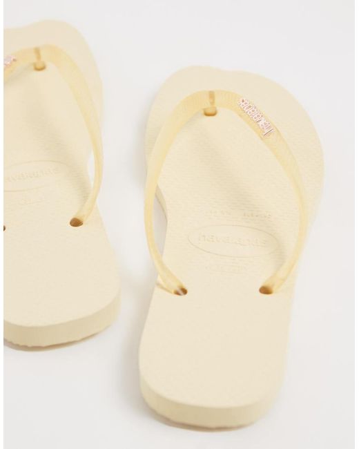 Havaianas Natural Slim Flip Flops