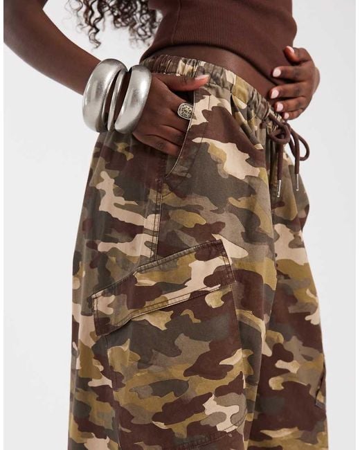 ASOS Multicolor Cargo Trouser With Tie And Pocket Detail