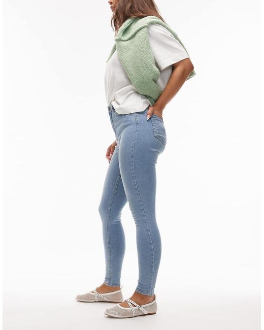 Topshop Hourglass Blue Jamie High Skinny Jean