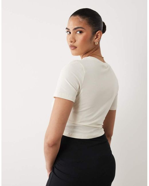 Mama.licious White Mamalicious Maternity Above The Bump Knot Detail T-shirt