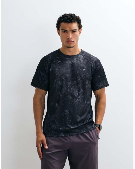 Jack & Jones Blue Sports Lightweight Mesh Training T-shirt for men