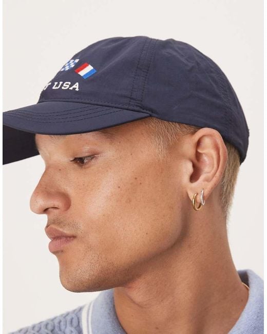 Gant Blue Usa Flag Logo Baseball Cap for men