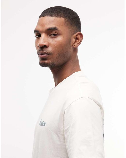 Dickies White Plainfield Backprint T-shirt for men