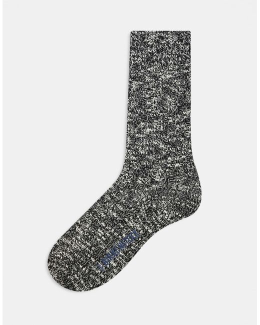 Chaussettes en coton flammé Birkenstock en coloris Gray