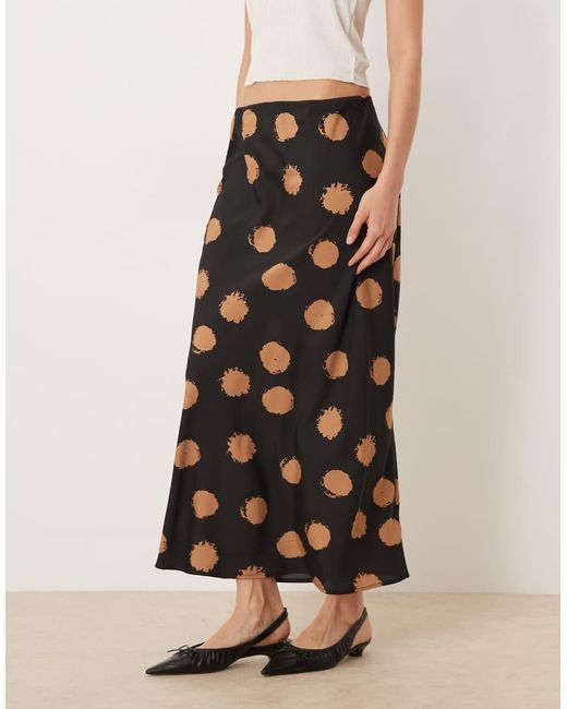 Wednesday's Girl Natural Bias Midaxi Skirt