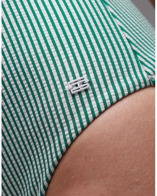 Maillot 1 pièce rayé - et blanc Tommy Hilfiger en coloris Blue