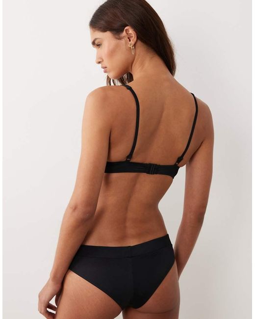 ASOS Brown Maya Santa Monica Structured Triangle Bikini Top