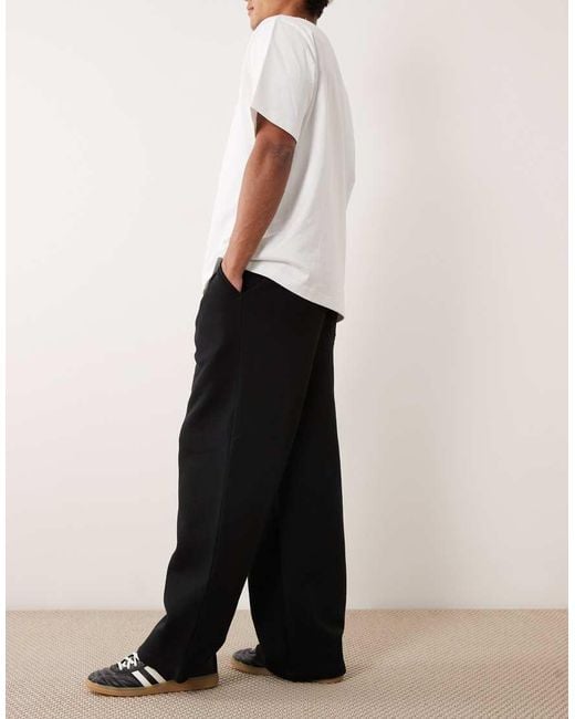 Cotton On White Super baggy Track Trackies for men