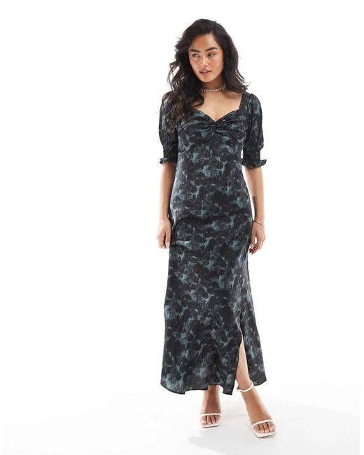 Glamorous Blue Open Maxi Tea Dress