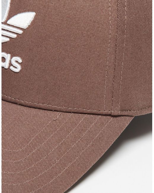 Casquette avec logo trèfle - marron Adidas Originals en coloris Brown
