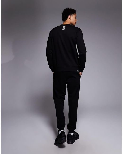 EA7 Blue Armani Train Core Logo Full Tracksuit for men