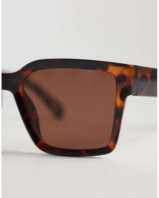 Vero Moda Brown – eckige sonnenbrille