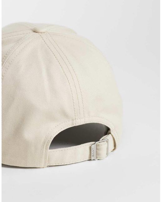 Gant Natural Sheild Logo Cotton Twill Cap for men