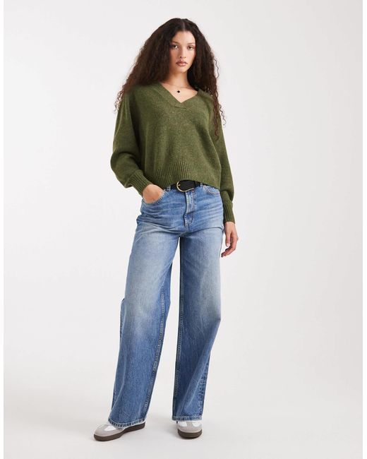 Vero Moda Green – weicher oversize-pullover