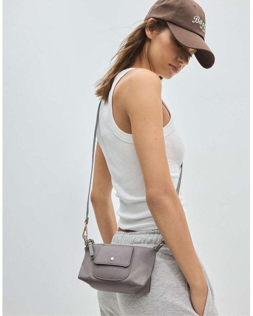 Stradivarius White Contrast Mini Bag