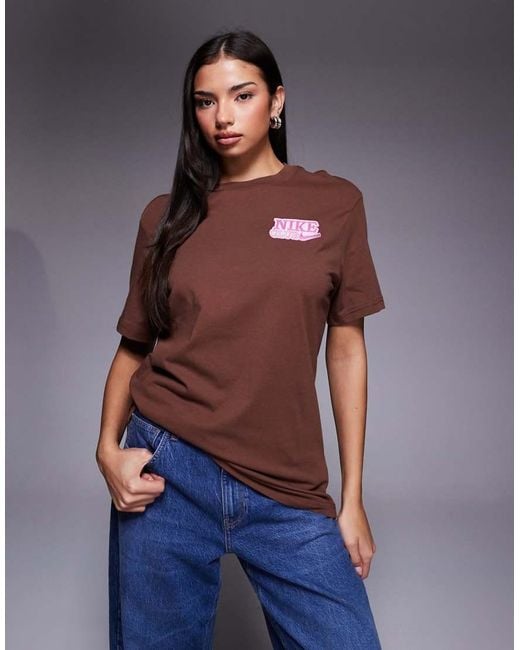 Nike Red Oversized T-shirt With Back Graphic