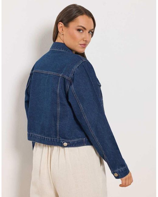 Yours Clothing Blue Denim Jacket