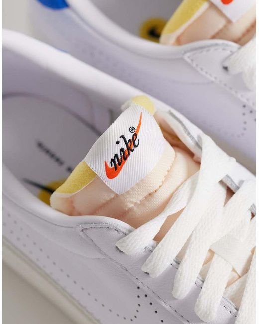 Nike White Tennis Classic Ac Smash Trainers for men