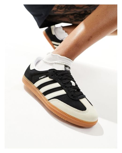 Adidas Originals Black – samba og – sneaker aus wildleder