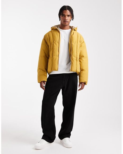 ASOS Natural Oversized Puffer Jacket for men