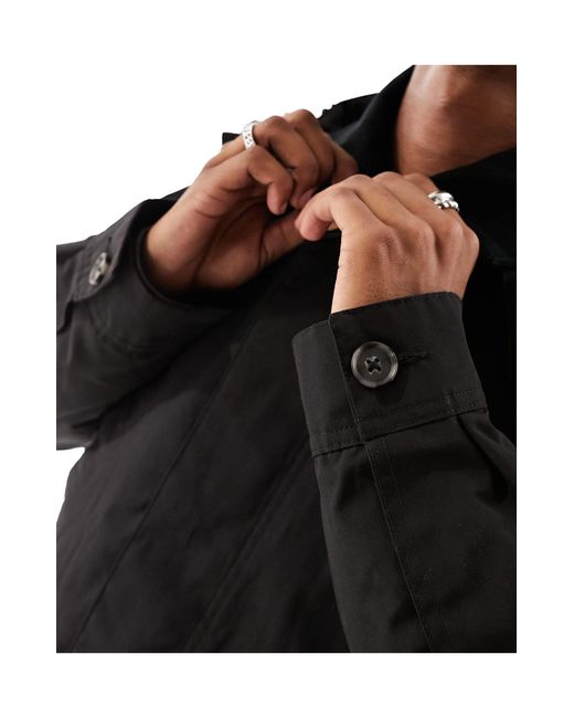 Carhartt – bryce – trenchcoat-mantel in Black für Herren