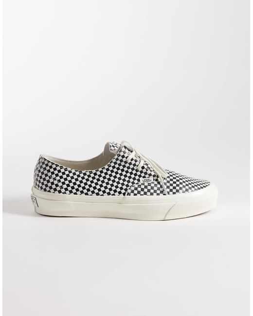 Vans Black Authentic Small Checkerboard Trainers for men