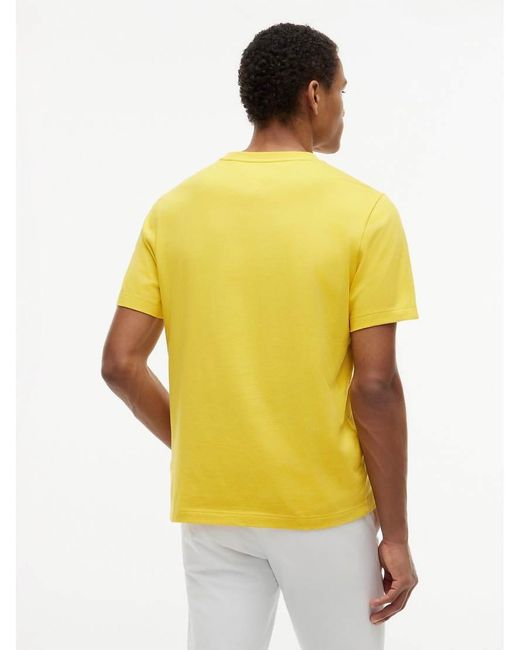 Tommy Hilfiger Yellow Flag Embroidery Jersey Crew Neck T-Shirt for men