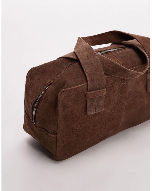 ASOS Blue – bowling-tasche aus wildleder