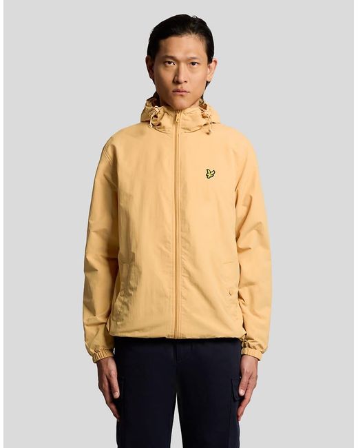 Lyle & Scott Natural Mid Jackets Zip Through Hooded Jacket for men