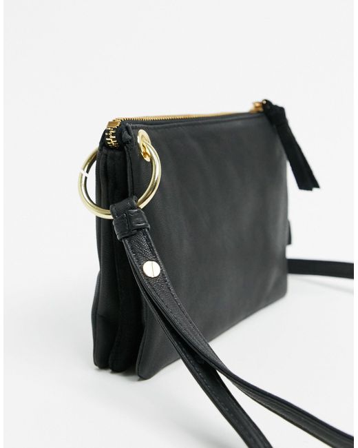 topshop black cross body bag