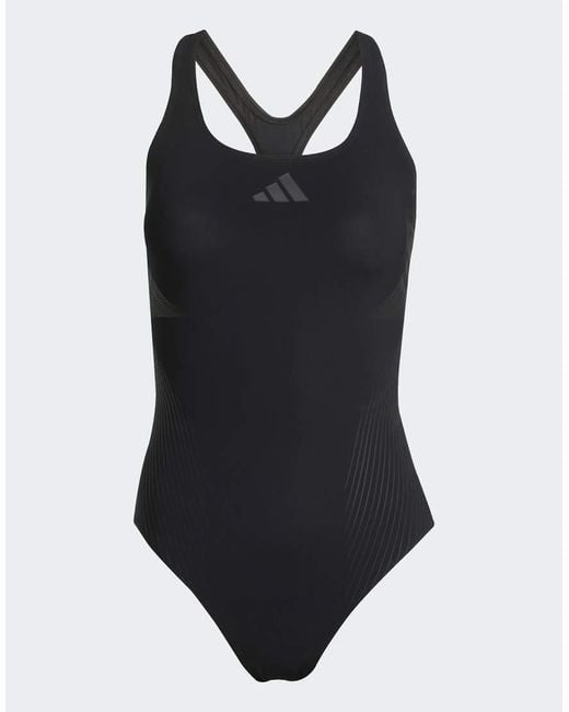 Adidas Originals Blue Lanelux Y-Back Swimsuit