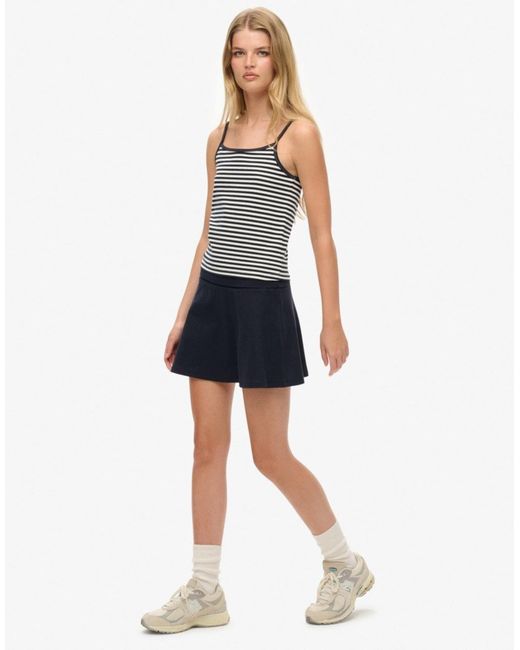 Athletic essentials - jupe à taille rabattue - éclipse Superdry en coloris Blue