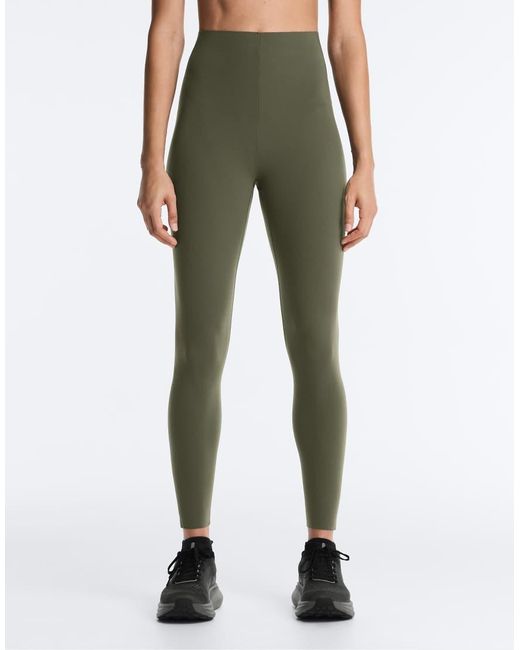 Oysho Green Compressive Core Control Ankle-length leggings