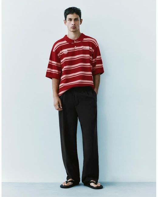 Pull&Bear Joggingbroek in het Red voor heren