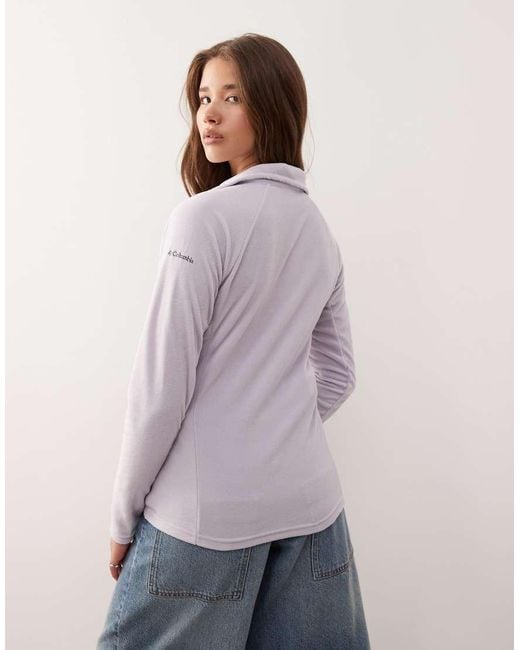 Columbia Purple Glacial Iv 1/2 Zip Fleece