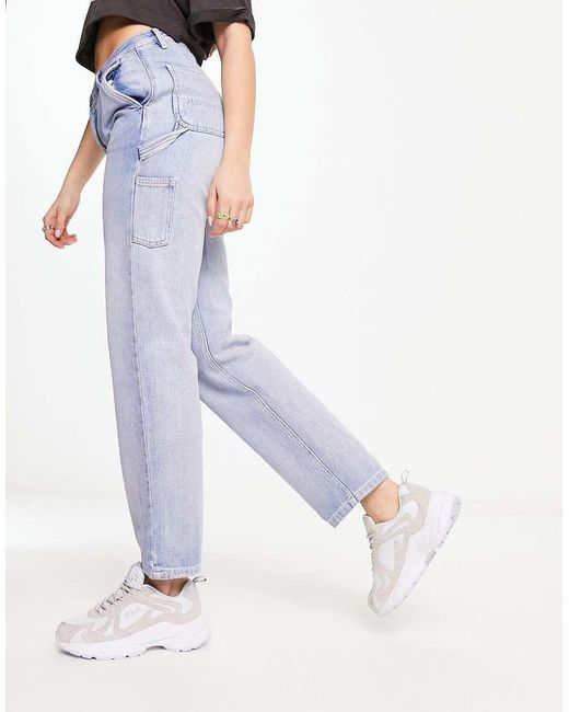 Vaqueros Boyfriend Con Lavado A La Piedra Pierce De Carhartt de color Blue