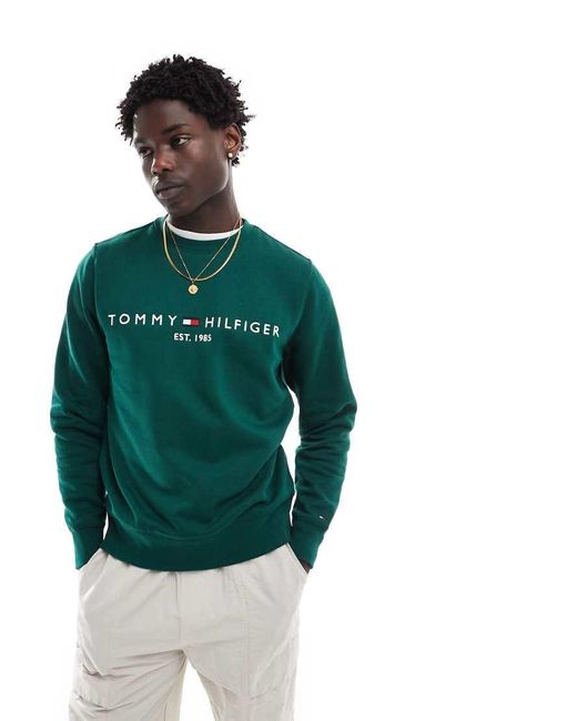 Tommy Hilfiger Green Regular Fit Sweatshirt for men