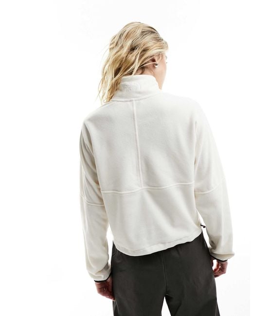 The North Face White – polartec 100 – fleecejacke