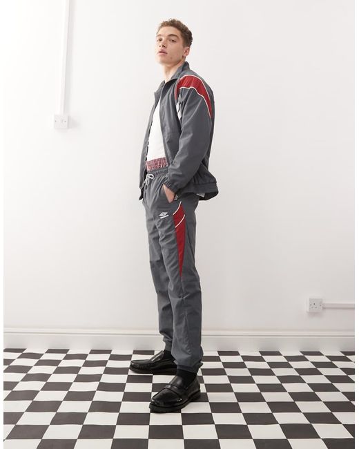 Umbro White Relaxed Track Pants for men