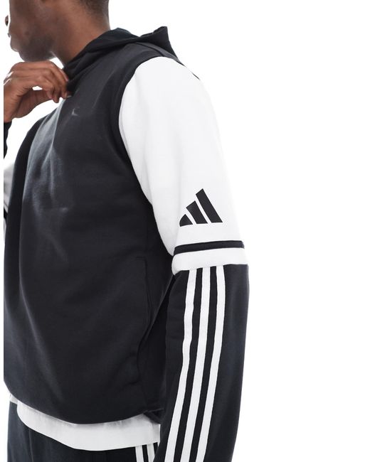 Squadra 25 - sweat à capuche molletonné - /blanc Adidas Originals pour homme en coloris Blue