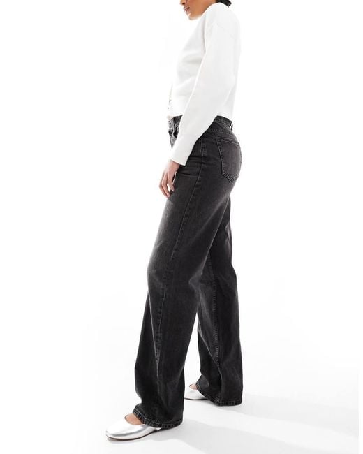 ASOS Black Asos Design Tall Low Rise baggy Jeans