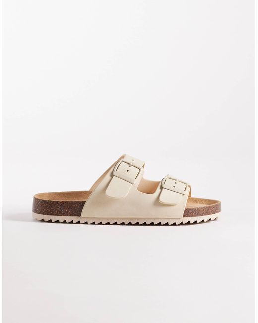 SEQWL White – olsen – flache sandalen