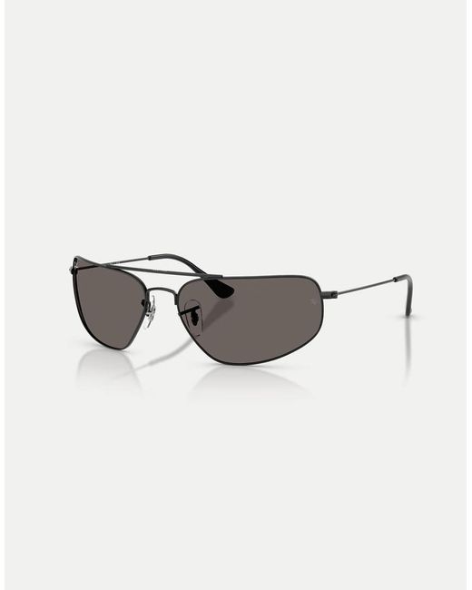 Ray-Ban Black Rb3780 Rectangle Sunglasses With Lens