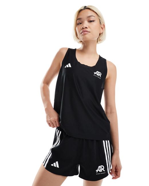 Adidas Originals Black Adidas running – own the run – lauf-trägertop